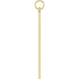 14K Yellow Gold Cross Pendant