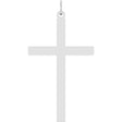 14K White Gold Cross Pendant