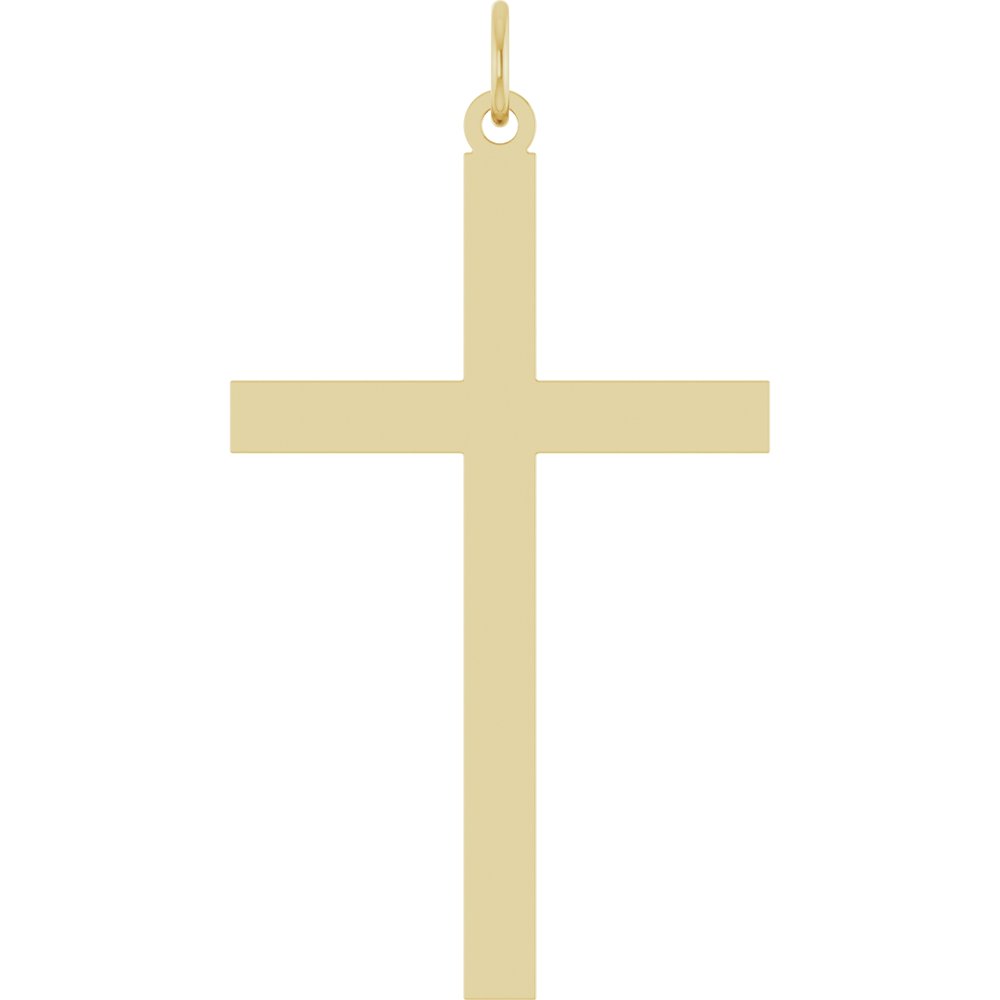 14K Yellow Gold Cross Pendant