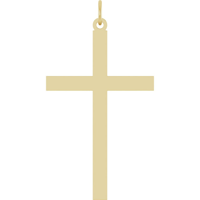 14K Yellow Gold Cross Pendant