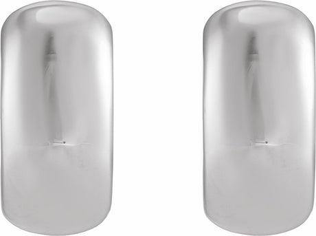 Sterling Silver Hinged 15 mm Hoop Earrings