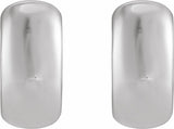 Sterling Silver Hinged 15 mm Hoop Earrings