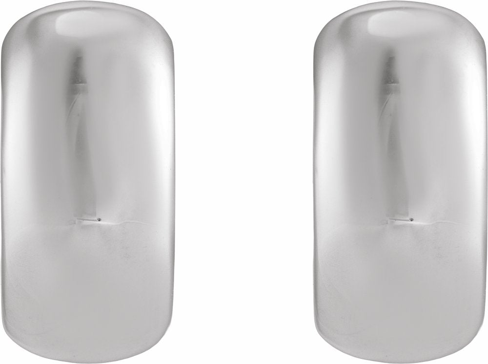 Sterling Silver Hinged 15 mm Hoop Earrings