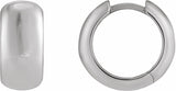 Sterling Silver Hinged 15 mm Hoop Earrings