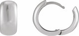 Sterling Silver Hinged 15 mm Hoop Earrings