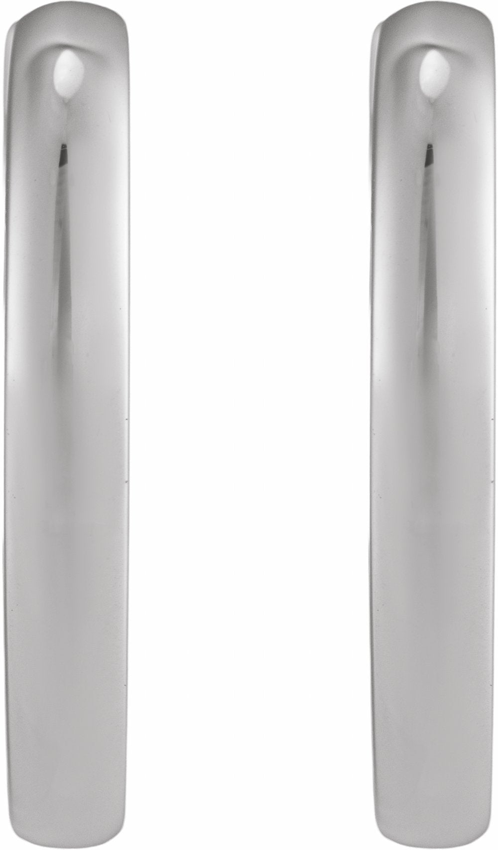 Sterling Silver Hinged 20 mm Hoop Earrings