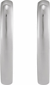 Sterling Silver Hinged 20 mm Hoop Earrings