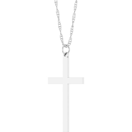 Sterling Silver Cross 18" Necklace