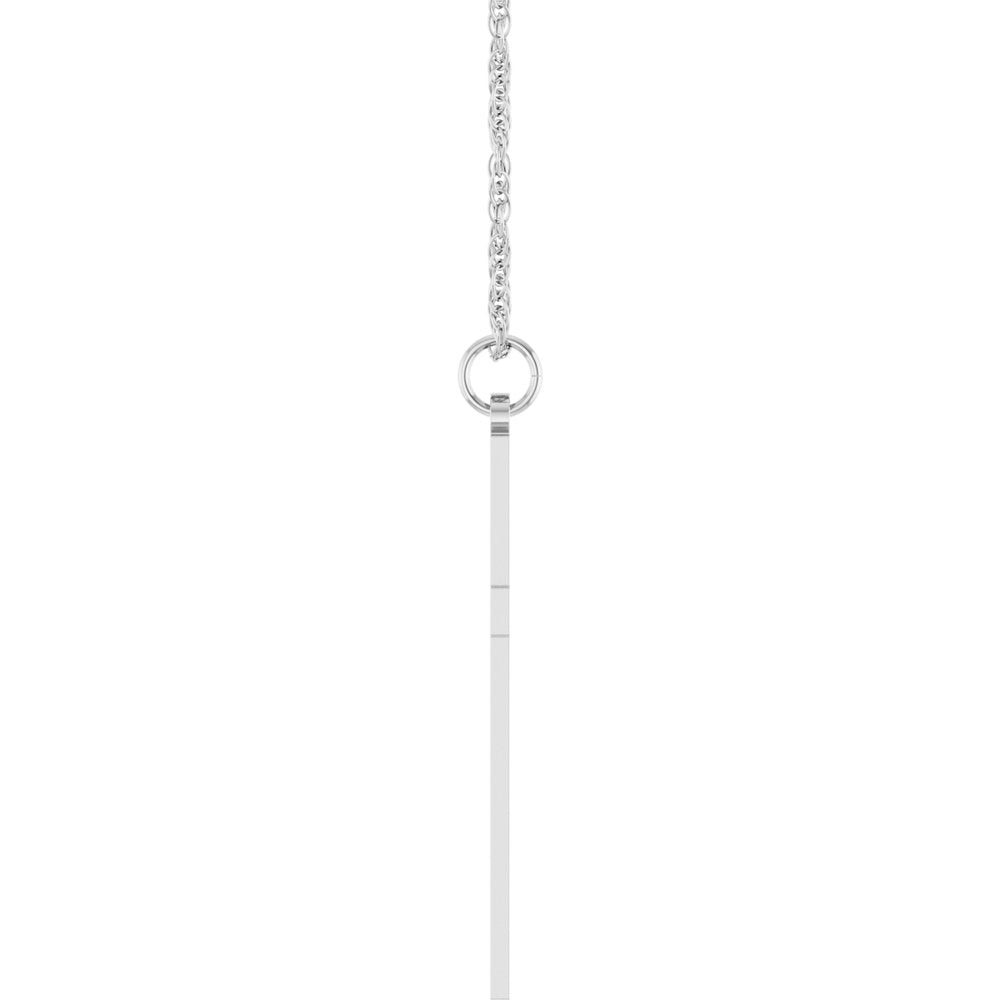 Sterling Silver Cross 18" Necklace