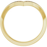 14K Yellow Gold 1/4 CTW Lab-Grown Diamond Contour Band