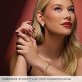 14K White Gold 1 3/4 CTW Lab-Grown Diamond Teardrop Earrings