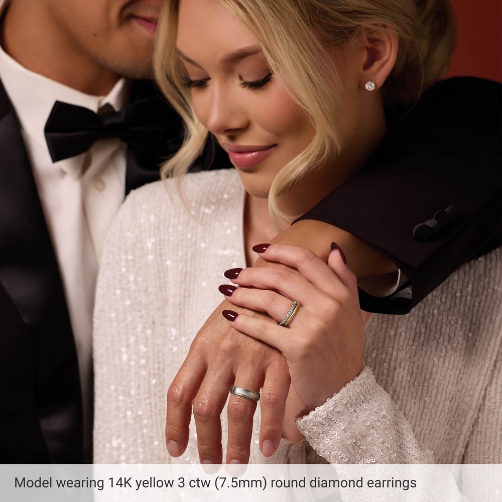 14K Rose Gold 2 CTW Lab-Grown Diamond Stud Earrings