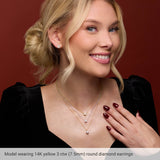 14K White 1 5/8 CTW Lab-Grown Diamond Stud Earrings