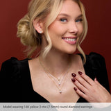 14K White Gold 1/4 CTW Natural Diamond Stud Earrings