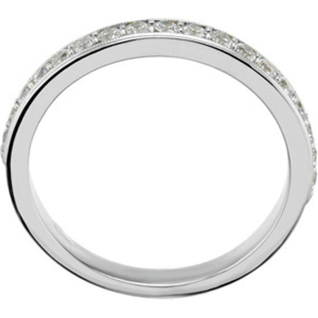 14K White 1/4 CTW Natural Diamond Band