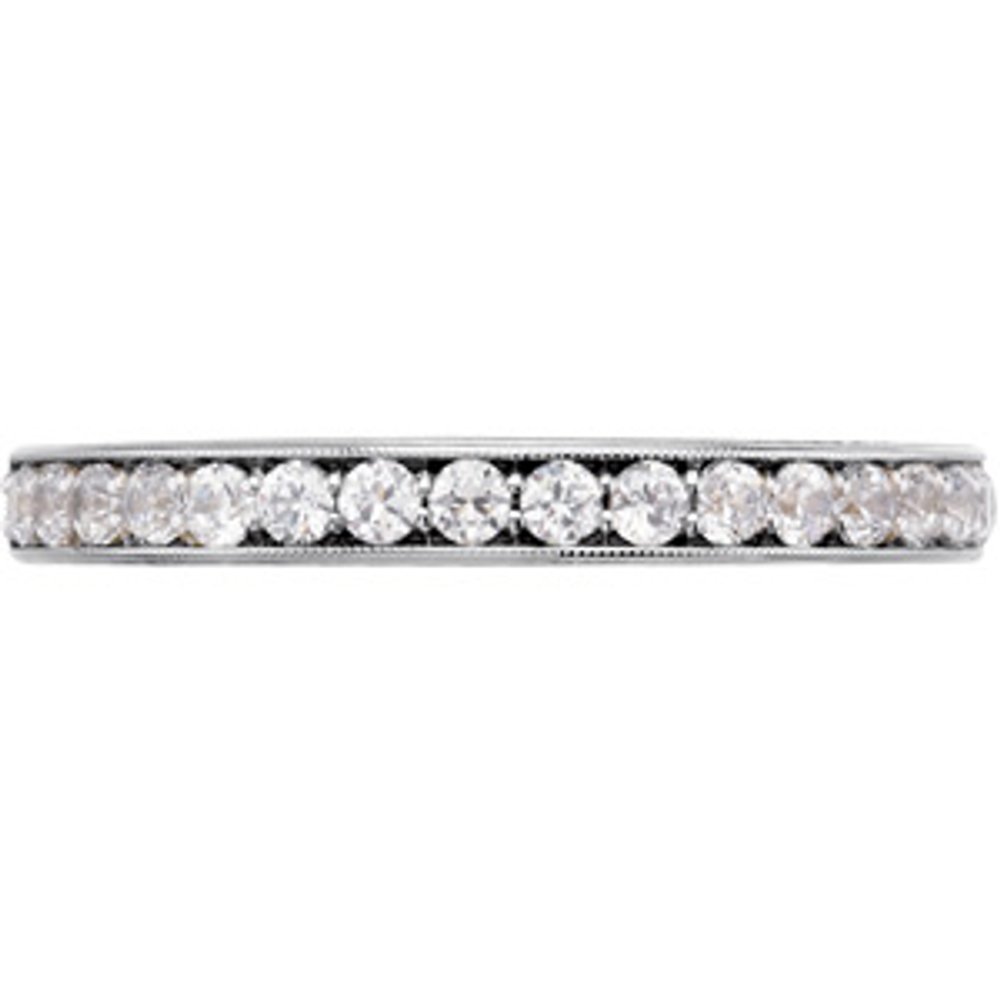 14K White 1/4 CTW Natural Diamond Band