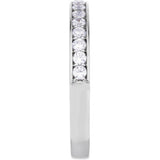 14K White 1/4 CTW Natural Diamond Band