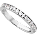 14K White 1/4 CTW Natural Diamond Band