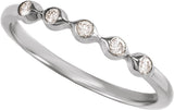 14K White Gold 1/8 CTW Lab-Grown Diamond Anniversary Band