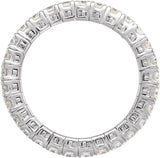 14K White Gold 1 CTW Lab-Grown Diamond Flexible Eternity Band Size 7