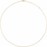 14K Yellow Gold-Filled 1.5 mm Flat 16-18" Cable Chain