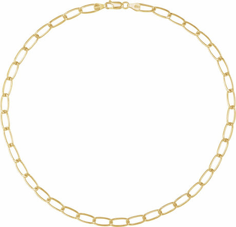 14K Yellow Gold-Filled 5.7 mm Elongated Curb 18" Chain