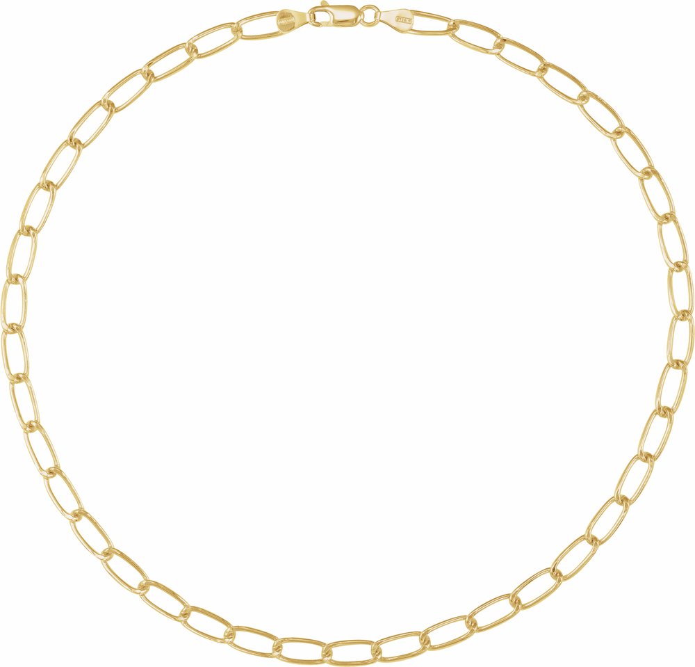 14K Yellow Gold-Filled 5.7 mm Elongated Curb 20" Chain