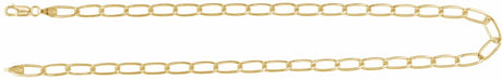 14K Yellow Gold-Filled 5.7 mm Elongated Curb 16" Chain