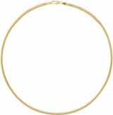 14K Yellow Gold-Filled 3 mm Oval Snake 20" Chain