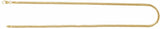 14K Yellow Gold-Filled 3 mm Oval Snake 18" Chain