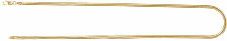 14K Yellow Gold-Filled 3 mm Oval Snake 18" Chain