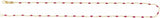 14K Yellow Gold-Filled 1.6 mm Pink Enamel Bead Paperclip-Style 16" Chain