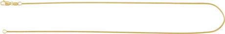 14K Yellow Gold-Filled 1.2 mm Round Snake 18" Chain