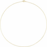 14K Yellow Gold-Filled 1.5 mm Flat 18" Cable Chain