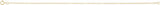 14K Yellow Gold-Filled 1.5 mm Flat 7" Cable Chain