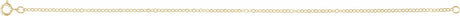 14K Yellow Gold-Filled 1.5 mm Flat 7" Cable Chain