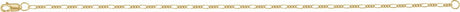 14K Yellow Gold-Filled 1.5 mm Figaro 7" Chain