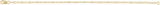 14K Yellow Gold-Filled 2.3 mm Dapped Cable 7" Chain