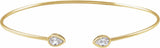 14K Yellow Gold 1/2 CTW Lab-Grown Diamond Bangle Bracelet