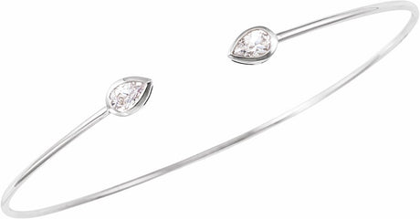 14K White Gold 1/2 CTW Lab-Grown Diamond Bangle Bracelet