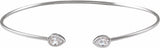 14K White Gold 1/2 CTW Lab-Grown Diamond Bangle Bracelet