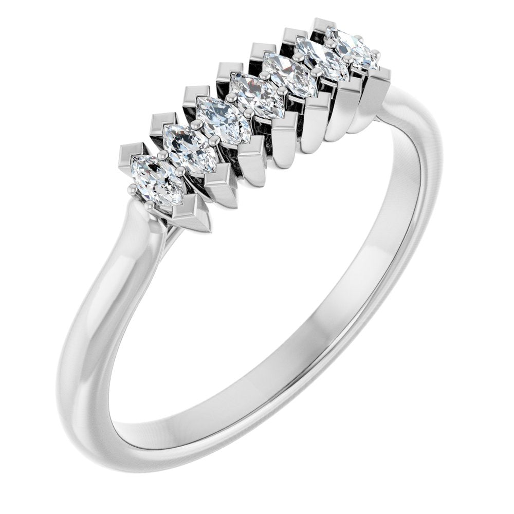 14K White Gold 1/4 CTW Lab-Grown Diamond Anniversary Band