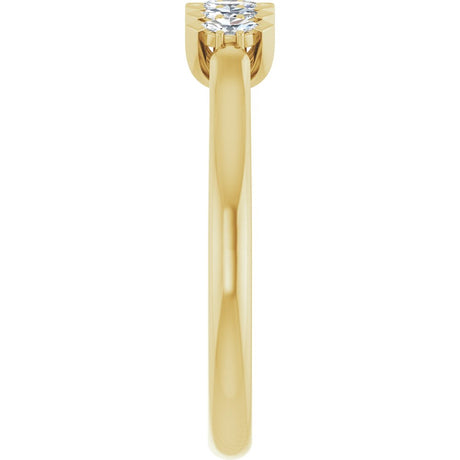 14K Yellow Gold 1/4 CTW Lab-Grown Diamond Anniversary Band