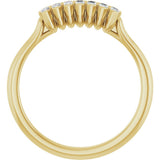 14K Yellow Gold 1/4 CTW Lab-Grown Diamond Anniversary Band