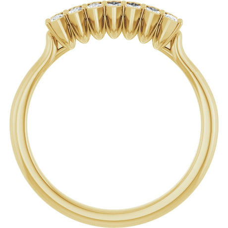 14K Yellow Gold 1/3 CTW Lab-Grown Diamond Anniversary Band