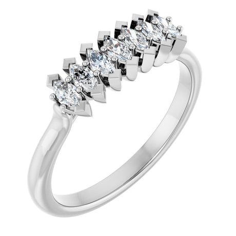 14K White Gold 1/3 CTW Lab-Grown Diamond Anniversary Band