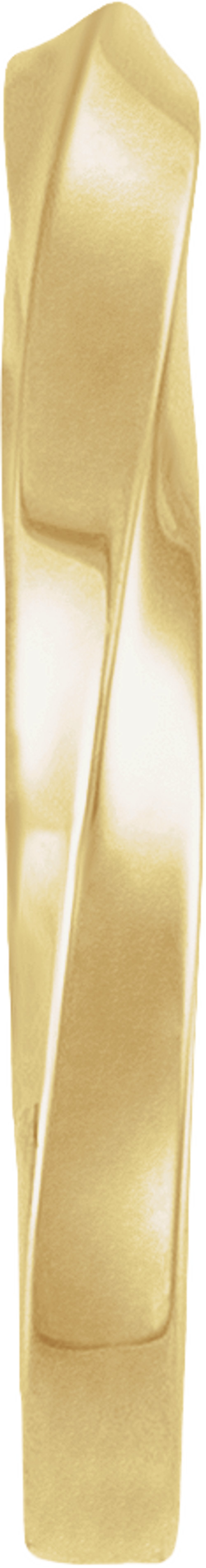 14K Yellow Gold Twisted Band Size 7
