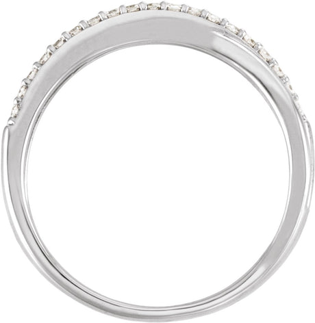 14K White Gold 1/3 CTW Lab-Grown Diamond Anniversary Band