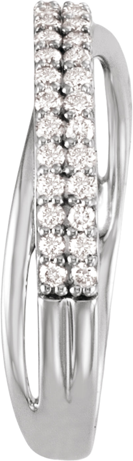 14K White Gold 1/3 CTW Lab-Grown Diamond Anniversary Band