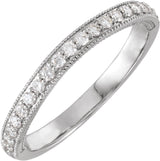 Milgrain Edge Anniversary Band